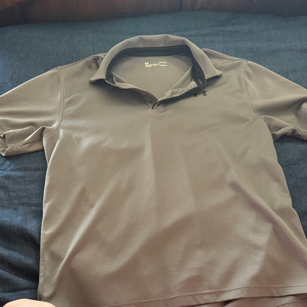 Under Armour Men's Tan Polo Shirt